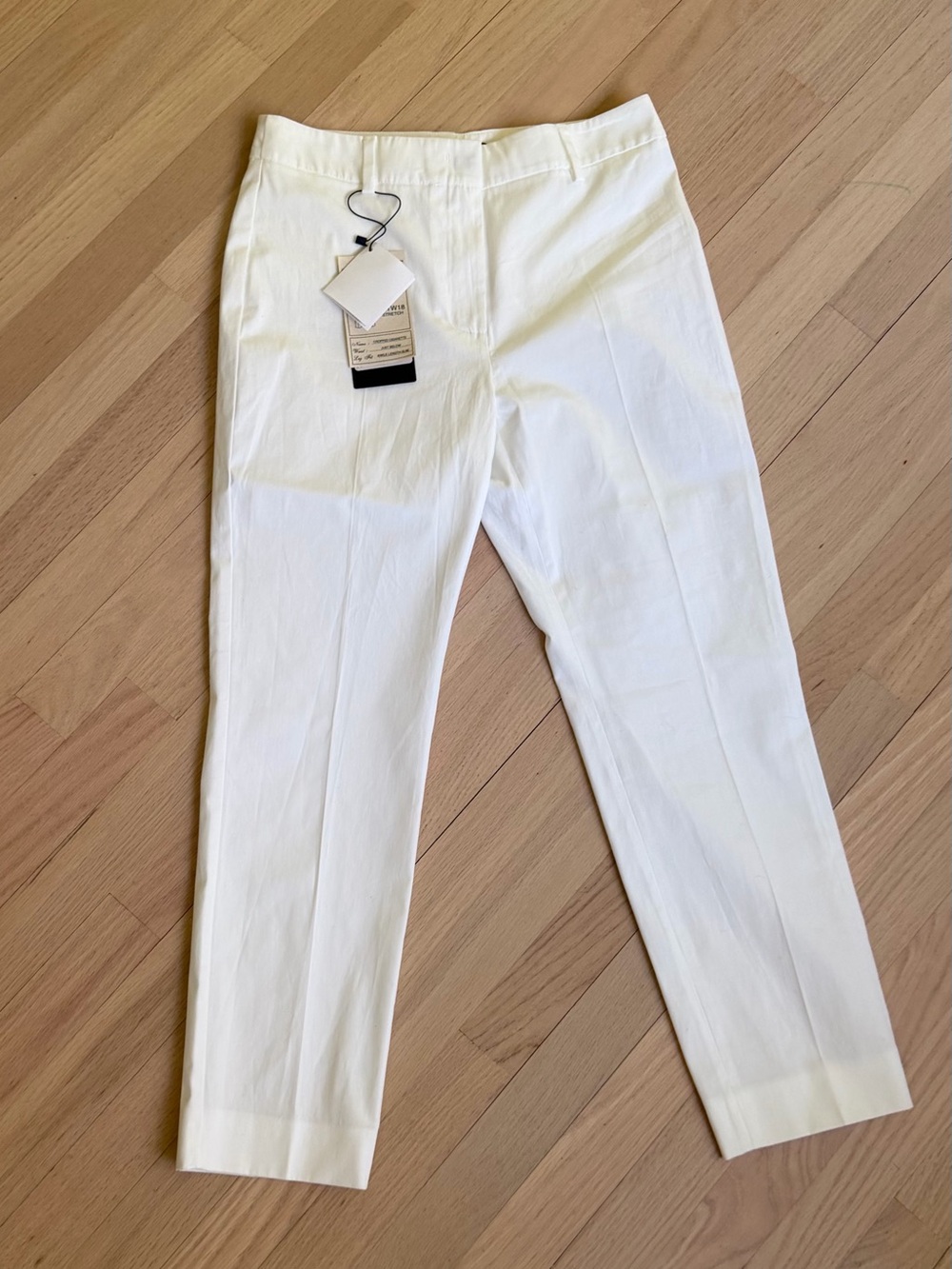 White Tailored Chino Pants